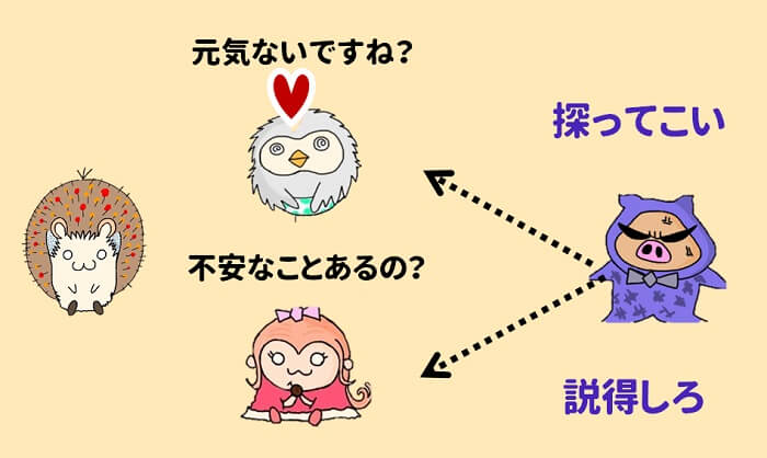 辞めそうな人を、集団で探らない